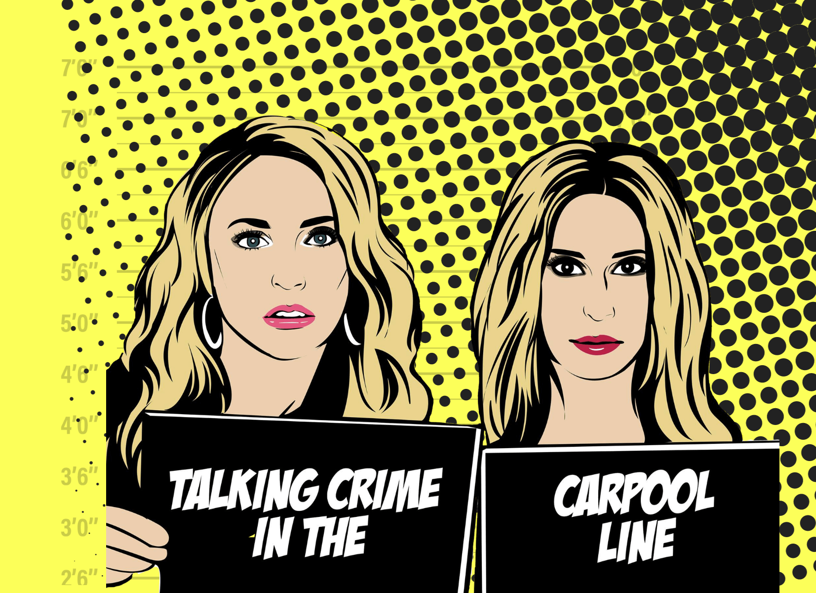 Tabitha & Gretchen with Housewives of True Crime Podcast Album Art